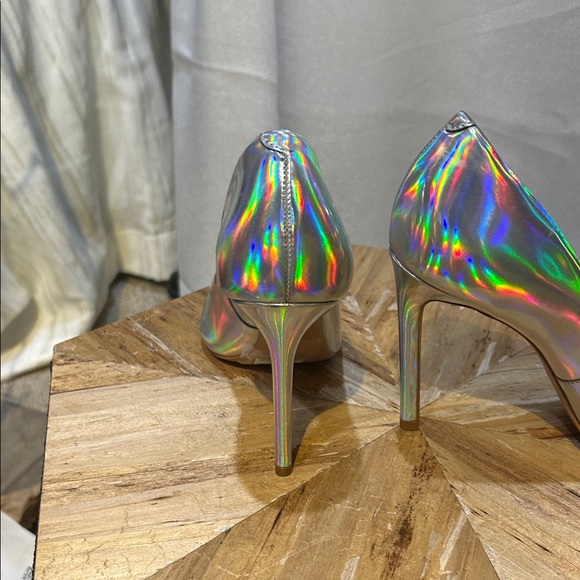 SCHUTZ Iridescent Silver Heels - Picture 5 of 5